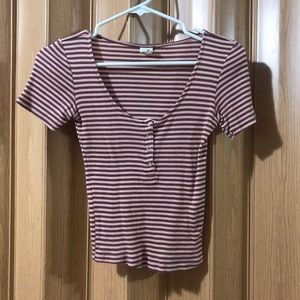PACSUN striped crop top